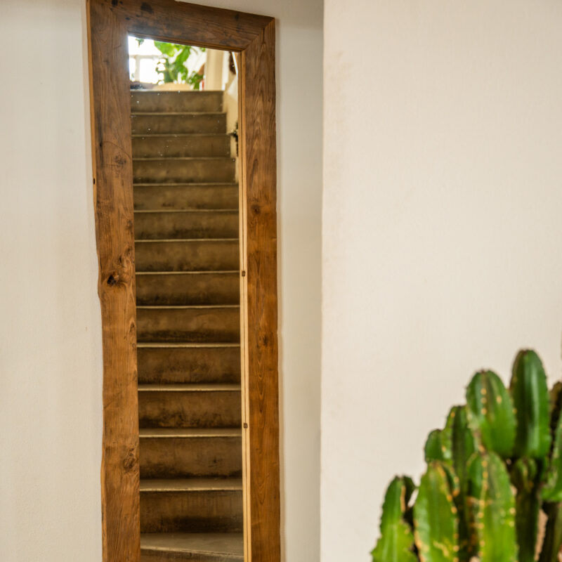 Bas╠ğl─▒ks─▒z-5-01 Kestane Köşe Ayna